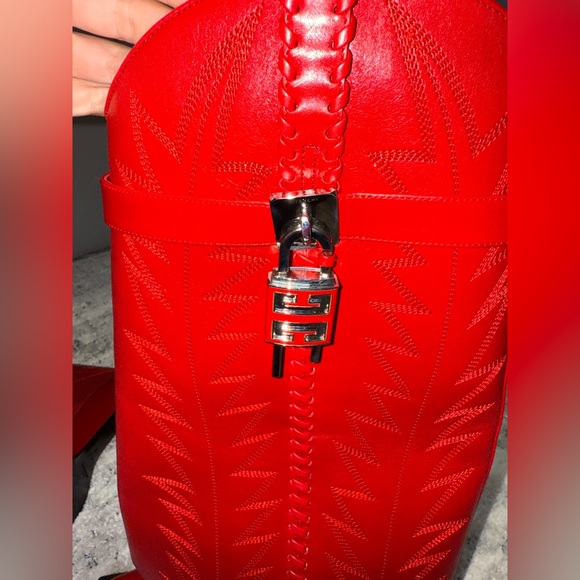 Givenchy Red Heeled Boots - Picture 5 of 6